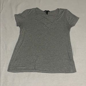 Grey v-neck